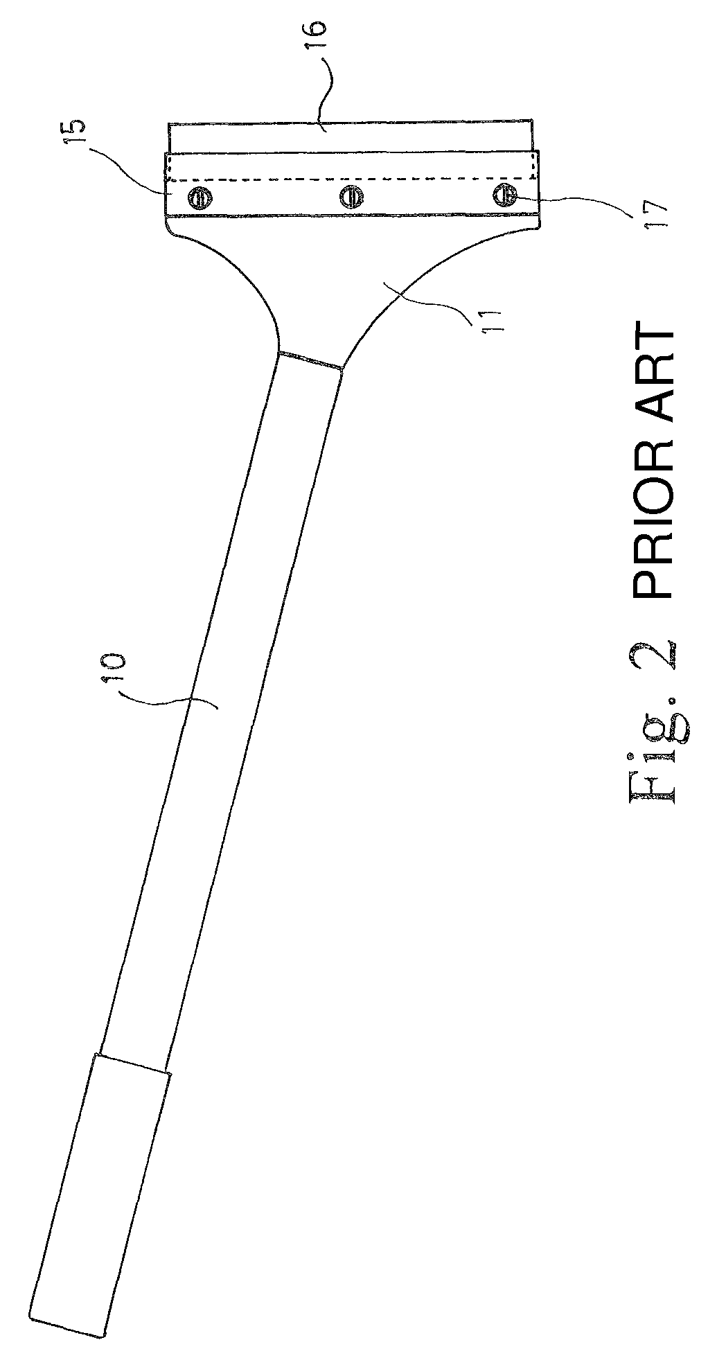 Scraper blade assembly structure