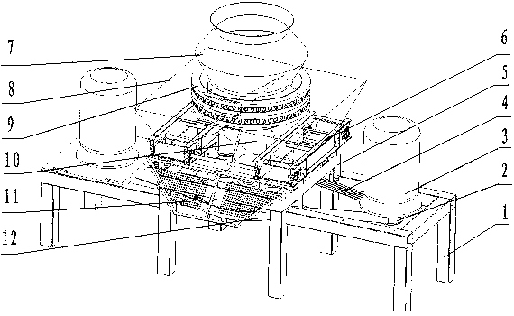 Straw briquetting forming machine provided with double layers of circular moulds and double layers of compressing rolls