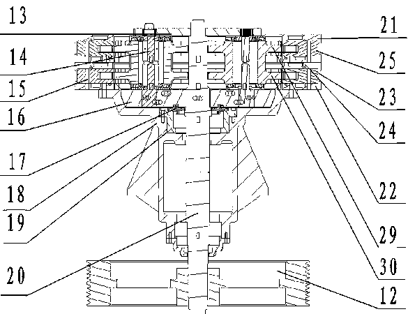 Straw briquetting forming machine provided with double layers of circular moulds and double layers of compressing rolls