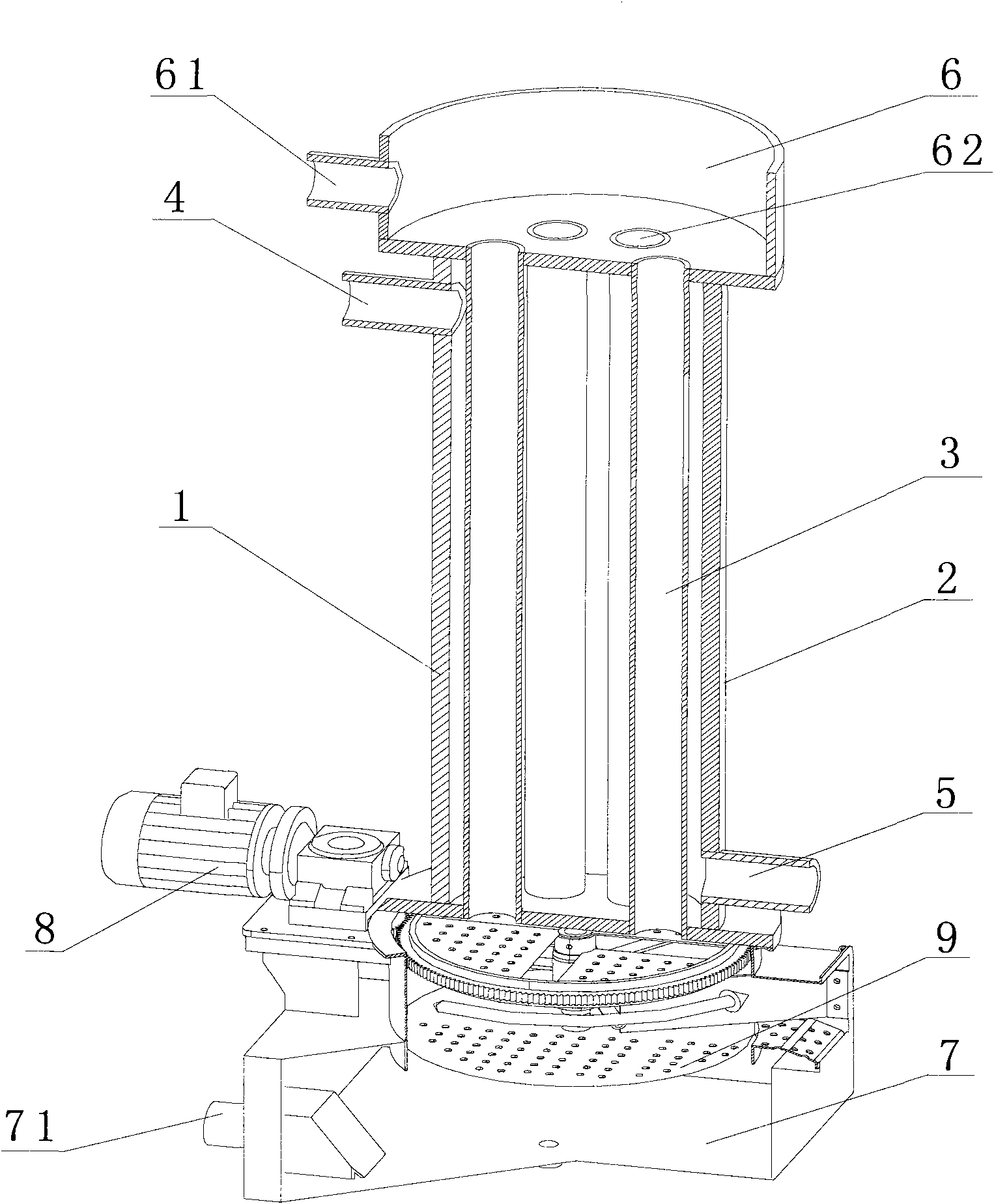 Ice machine for making tube ice