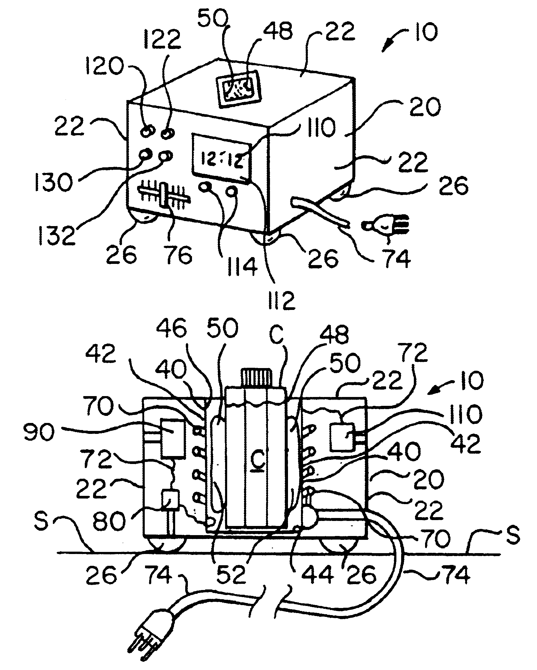 Artificial tears container warming apparatus