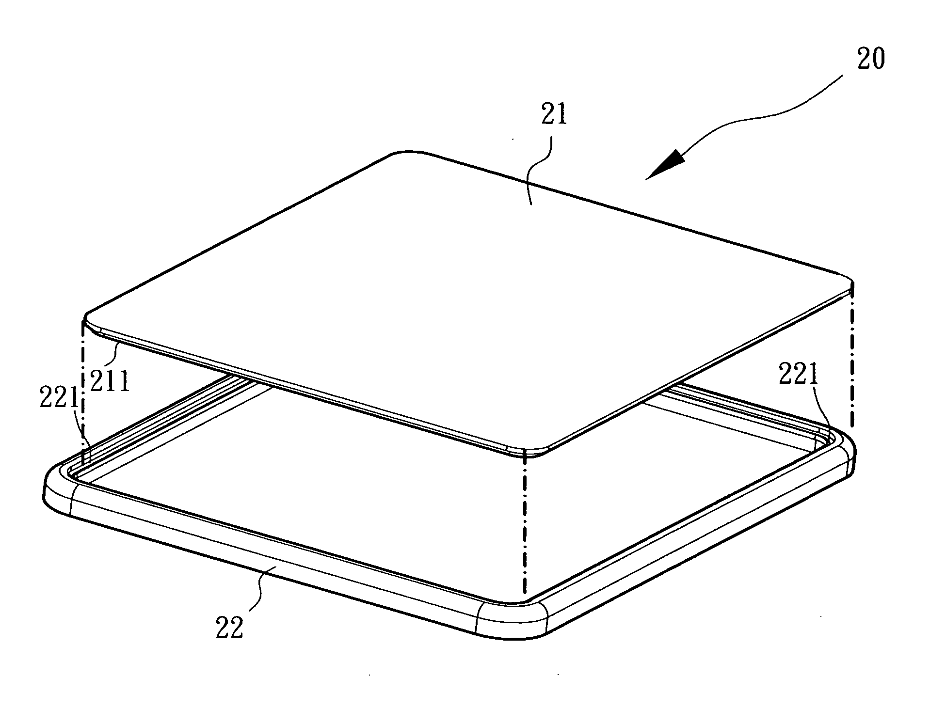 Replacing-type upper cover plate structure of notebook computer