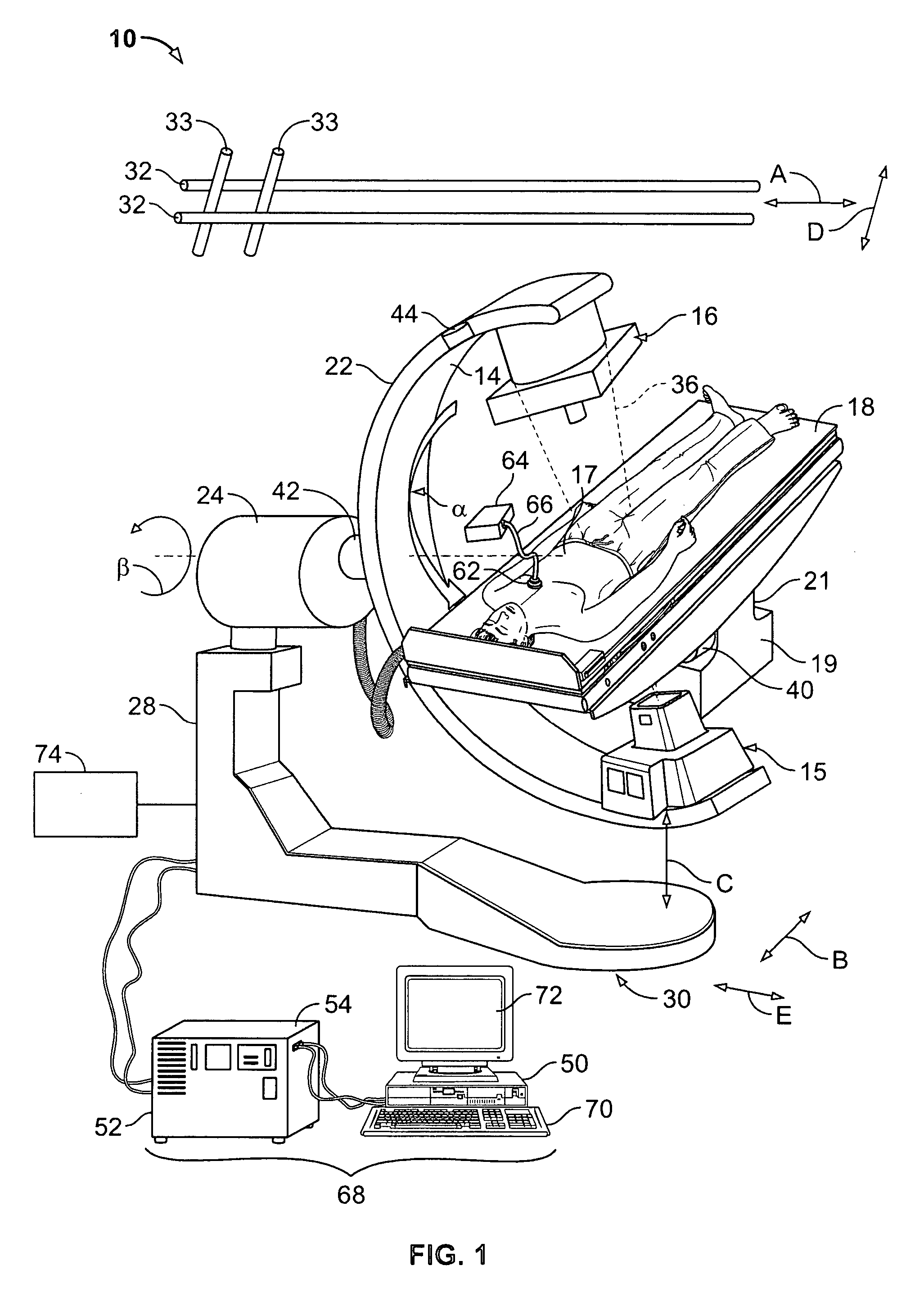 Method and apparatus for acquiring radiation data