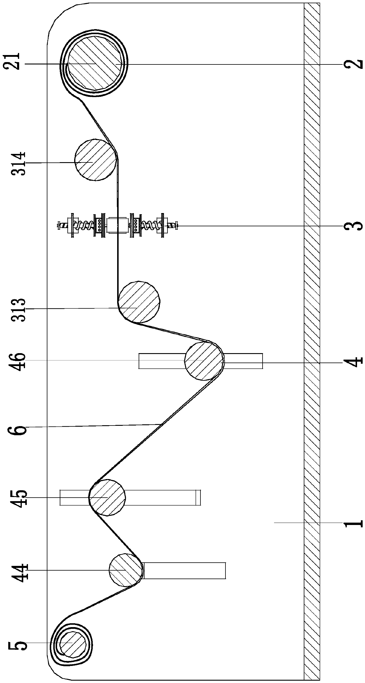 A heat-sealing device for high-density polyethylene medical dialysis paper