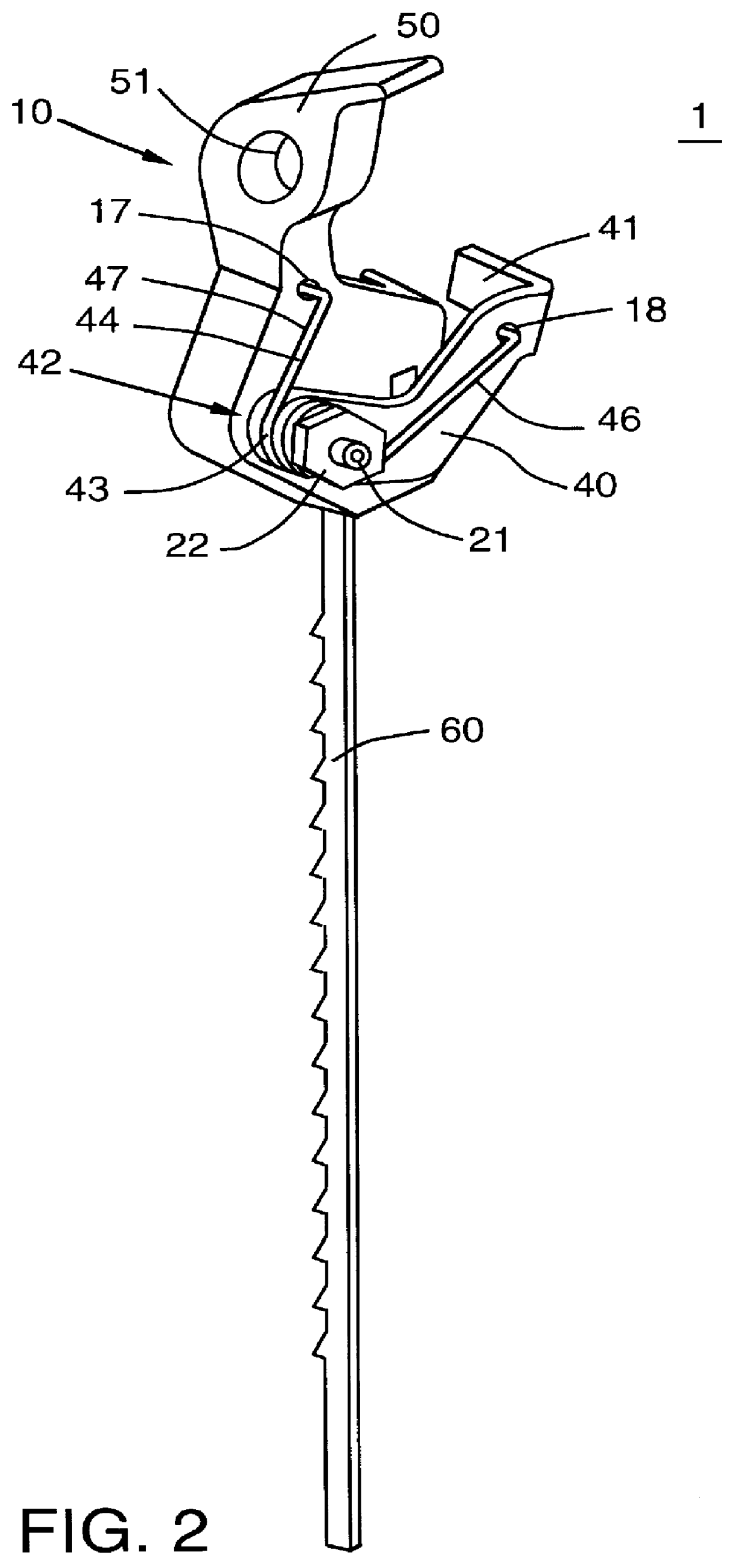 Self-adjusting clamping device