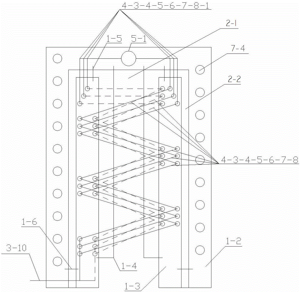 Device for matter heat separation of solid fuel and fused salt integrated boiler