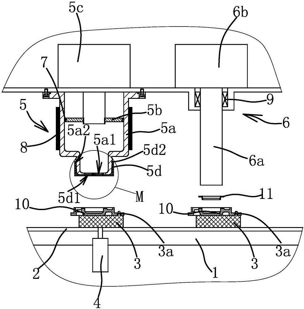 Press fitting mechanism for workpiece