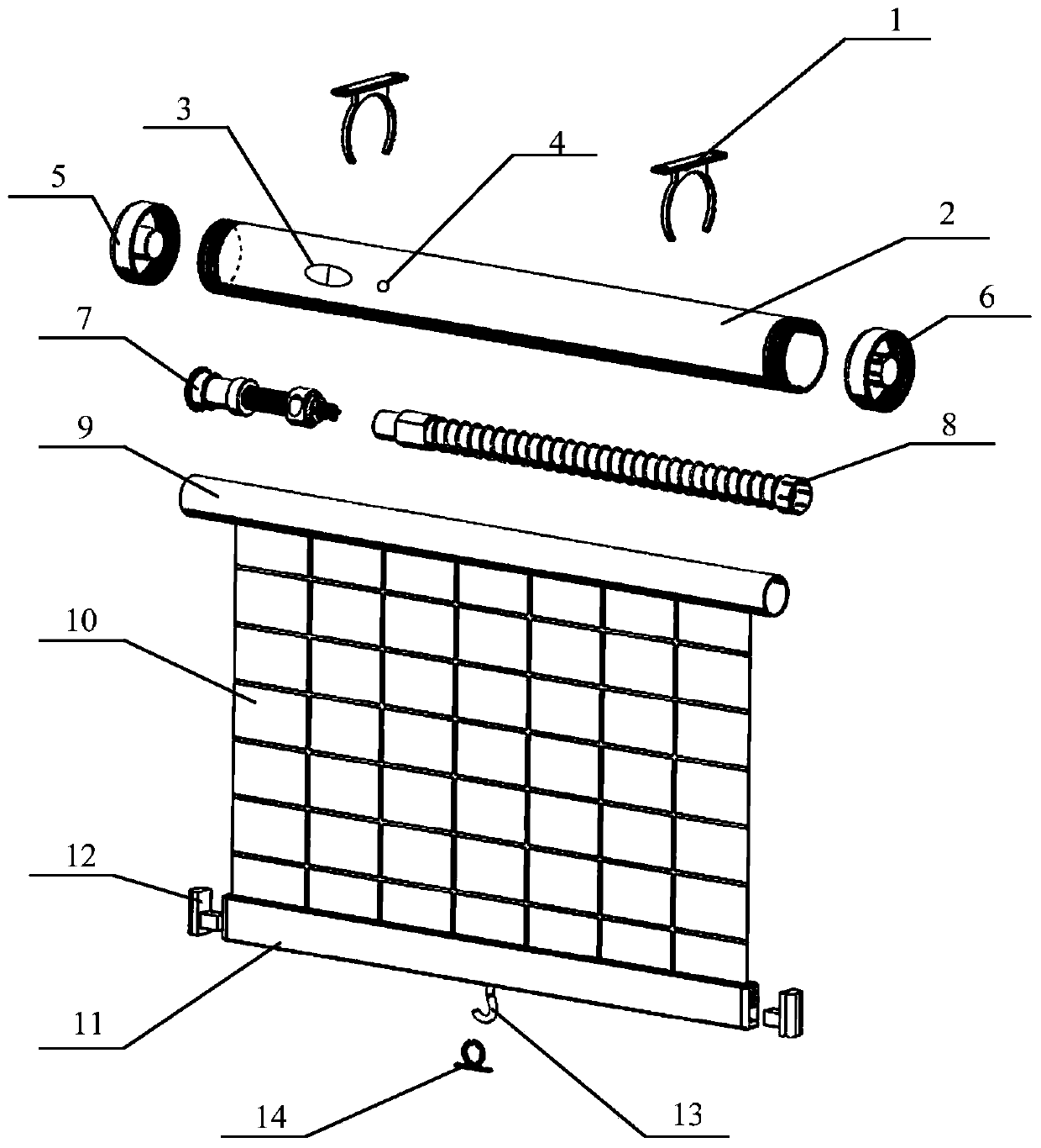 A car ventilation and refrigeration system based on flexible photovoltaic sunshade