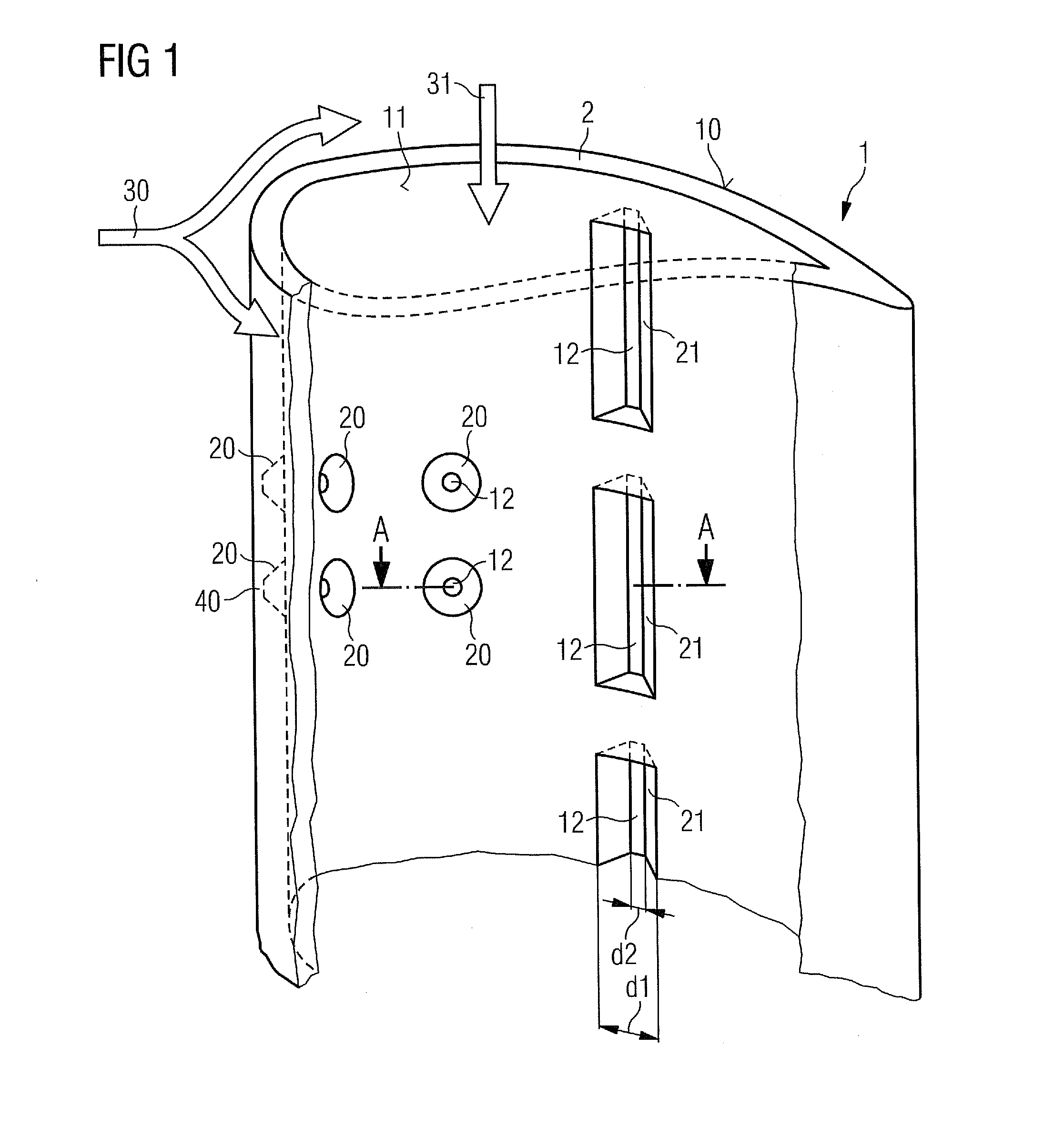 Turbine engine component for adaptive cooling