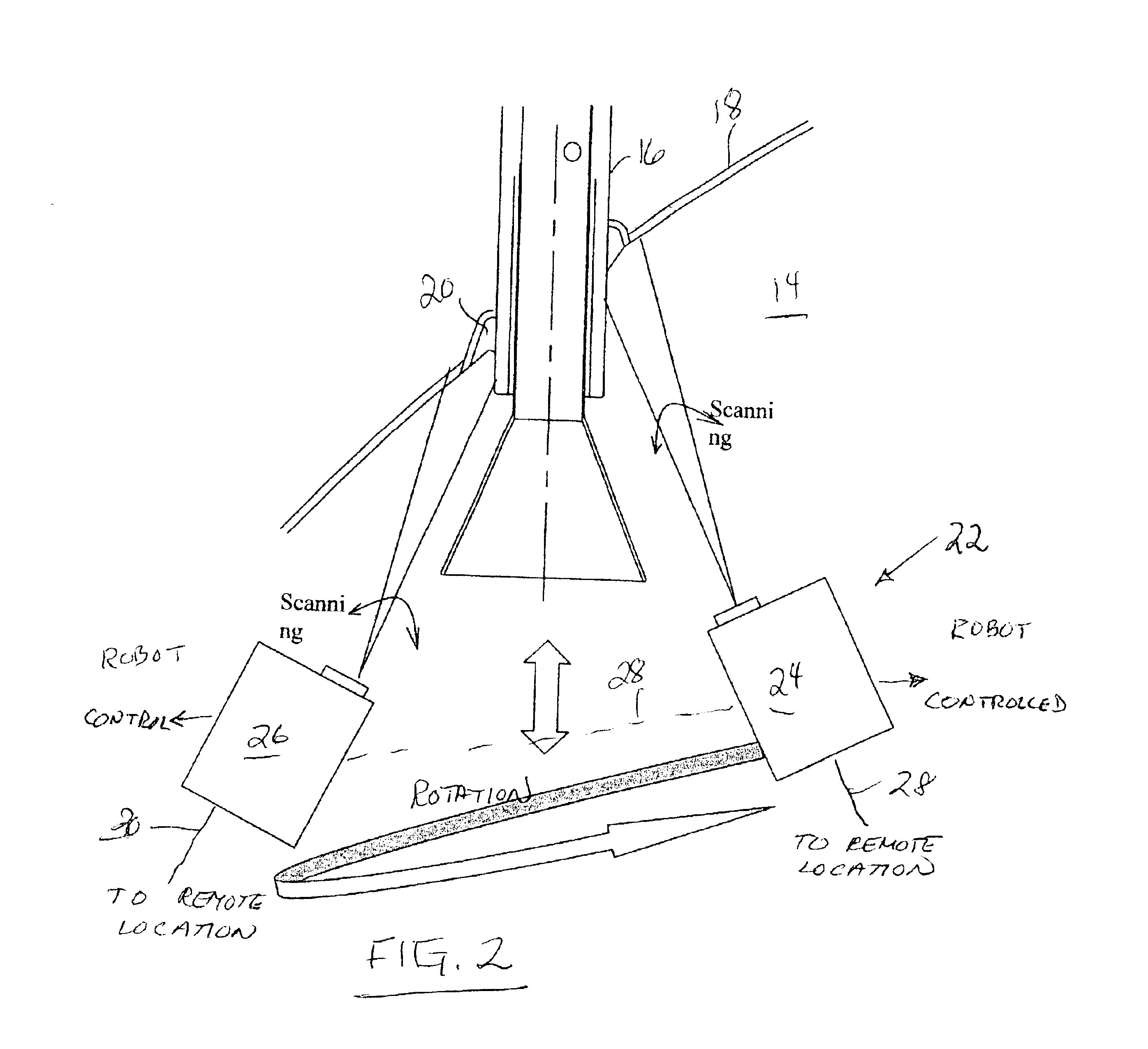 Remote examination of reactor nozzle J-groove welds