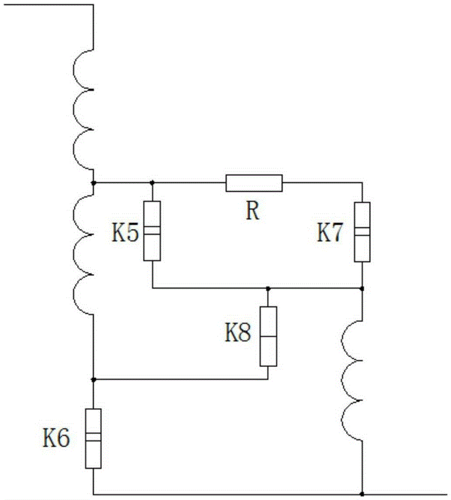 On-load capacity-regulating switch for transformer