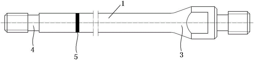 Two-section type spray-welded coating smooth sucker rod and machining process thereof