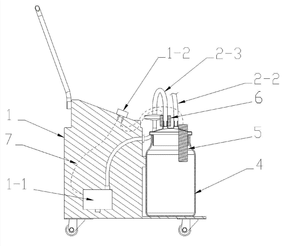 Capacity monitoring and safety protection device for electric suction apparatus