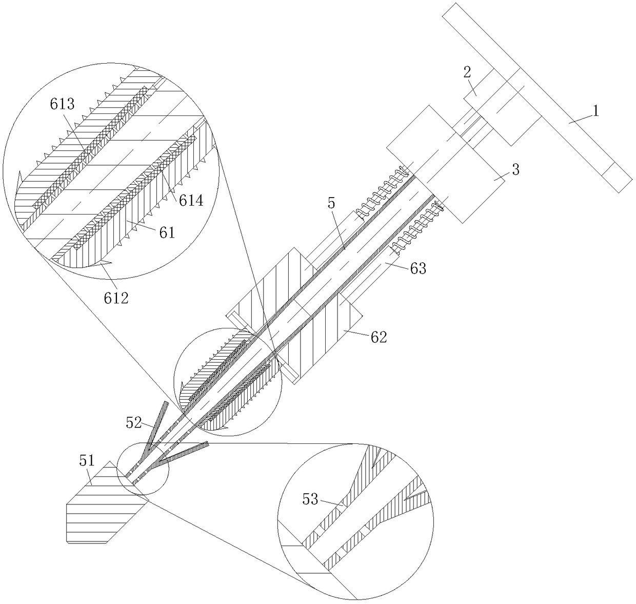 Rock drilling and braking integrated machine