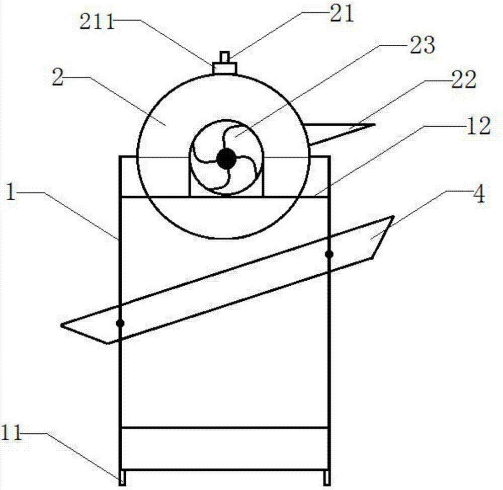 Efficient snake gourd fruit seed cleaning and separating device