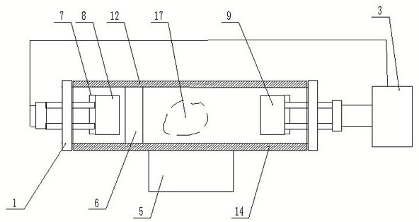 A short-process aluminum slag treatment device in front of the furnace