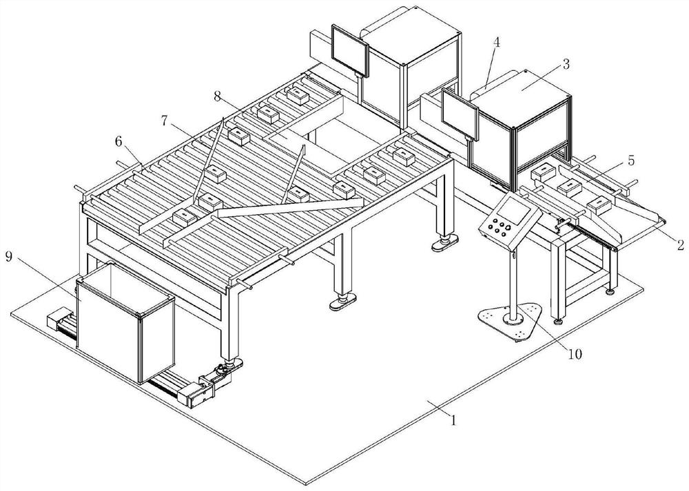 Outer package detection device for pharmaceutical production line