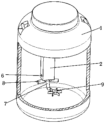 Emulsifier storing tank convenient to access