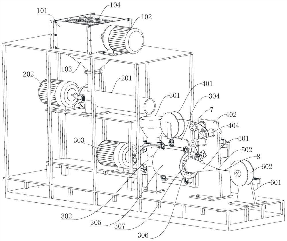 Continuous fiber reinforced composite wire manufacturing equipment