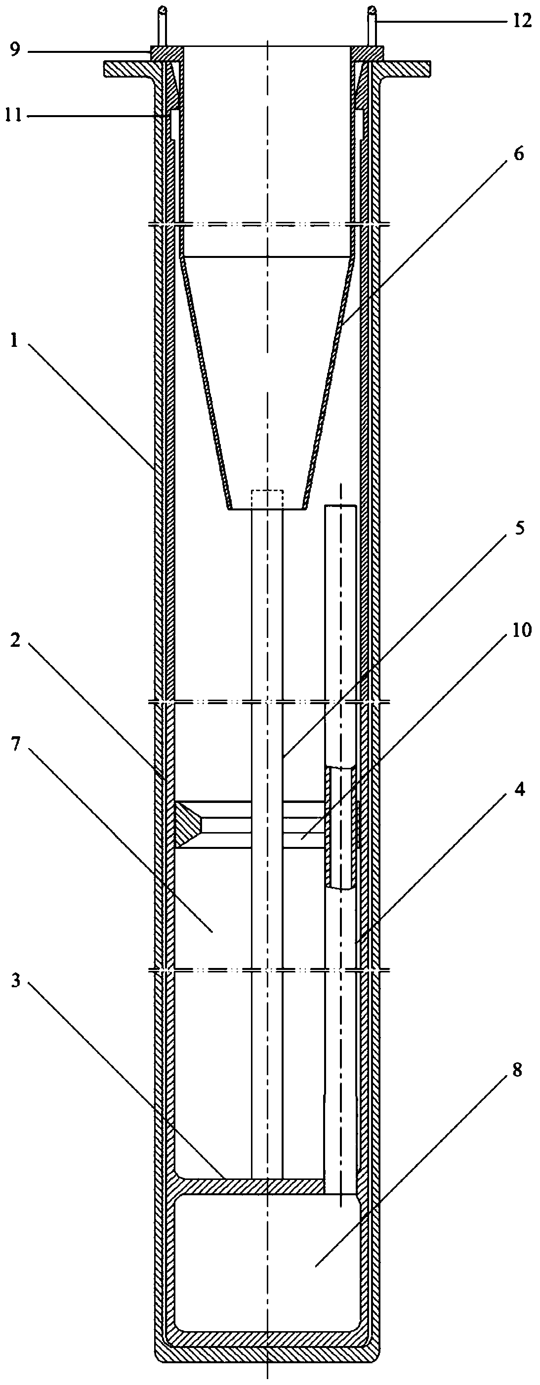 A cleaning device for damaged fuel assemblies