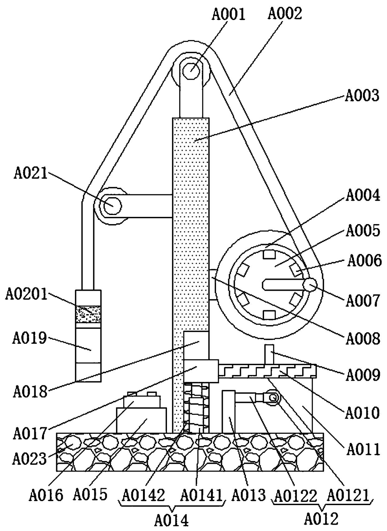 Limb stretching device for surgical treatment