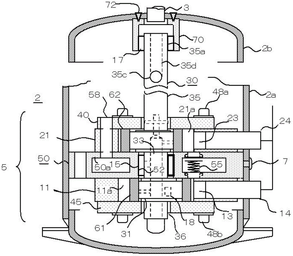 Multi-cylinder rotary compressor