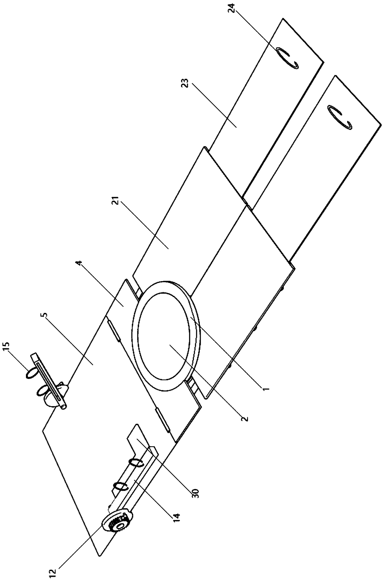 Special maintenance sliding plate for automobile maintenance