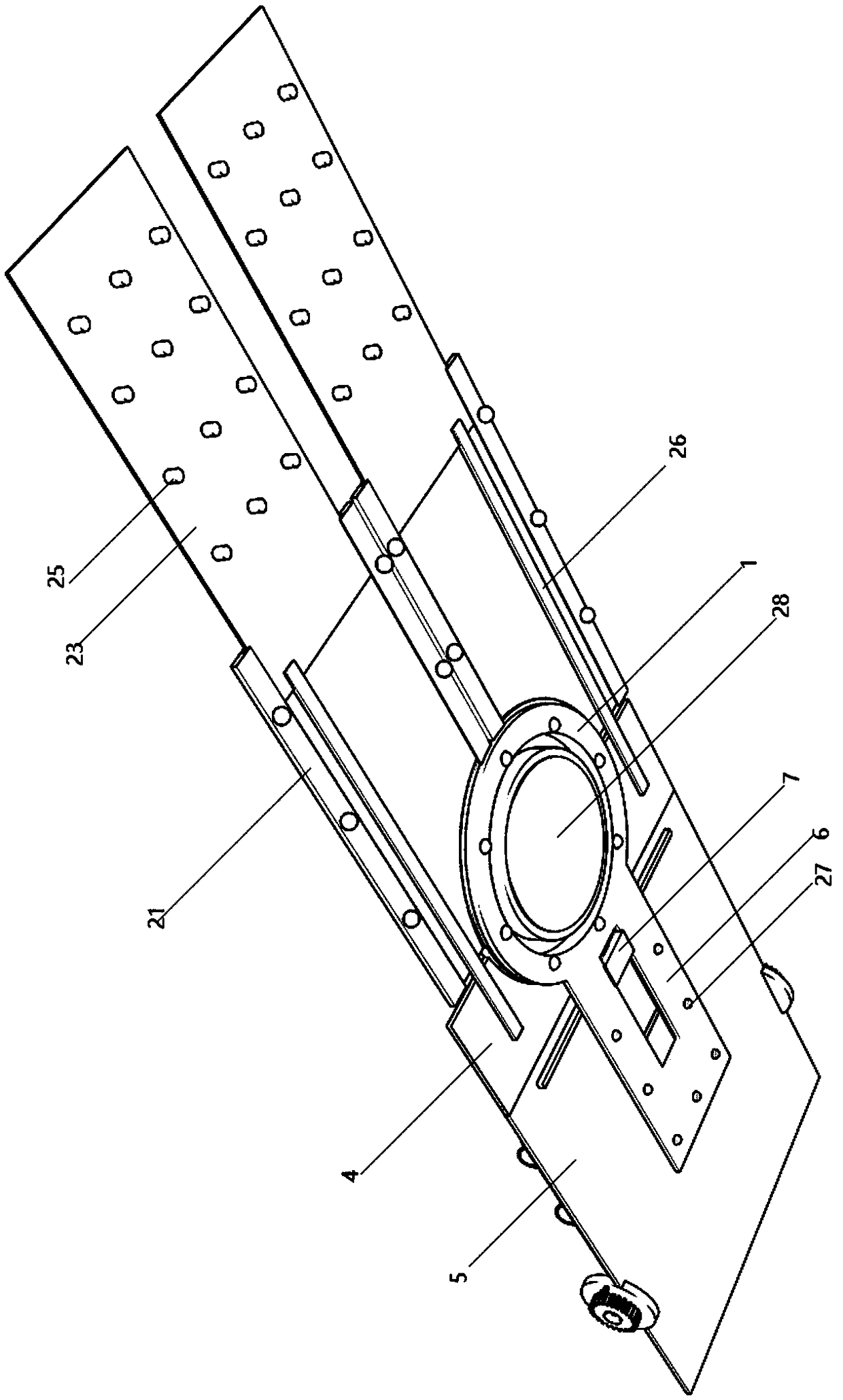 Special maintenance sliding plate for automobile maintenance