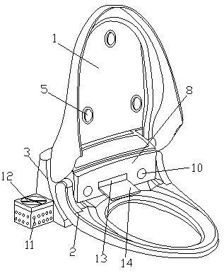 Intelligent closestool cover based on data analysis of Internet of Things