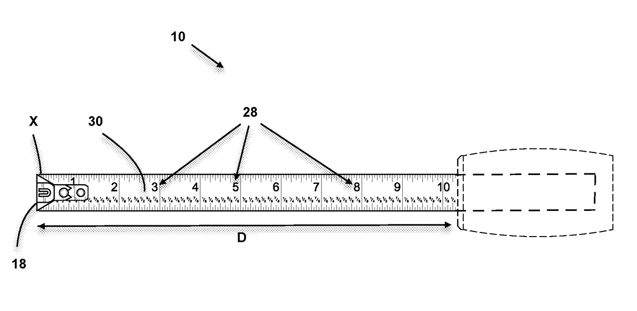 Double sided measuring tape