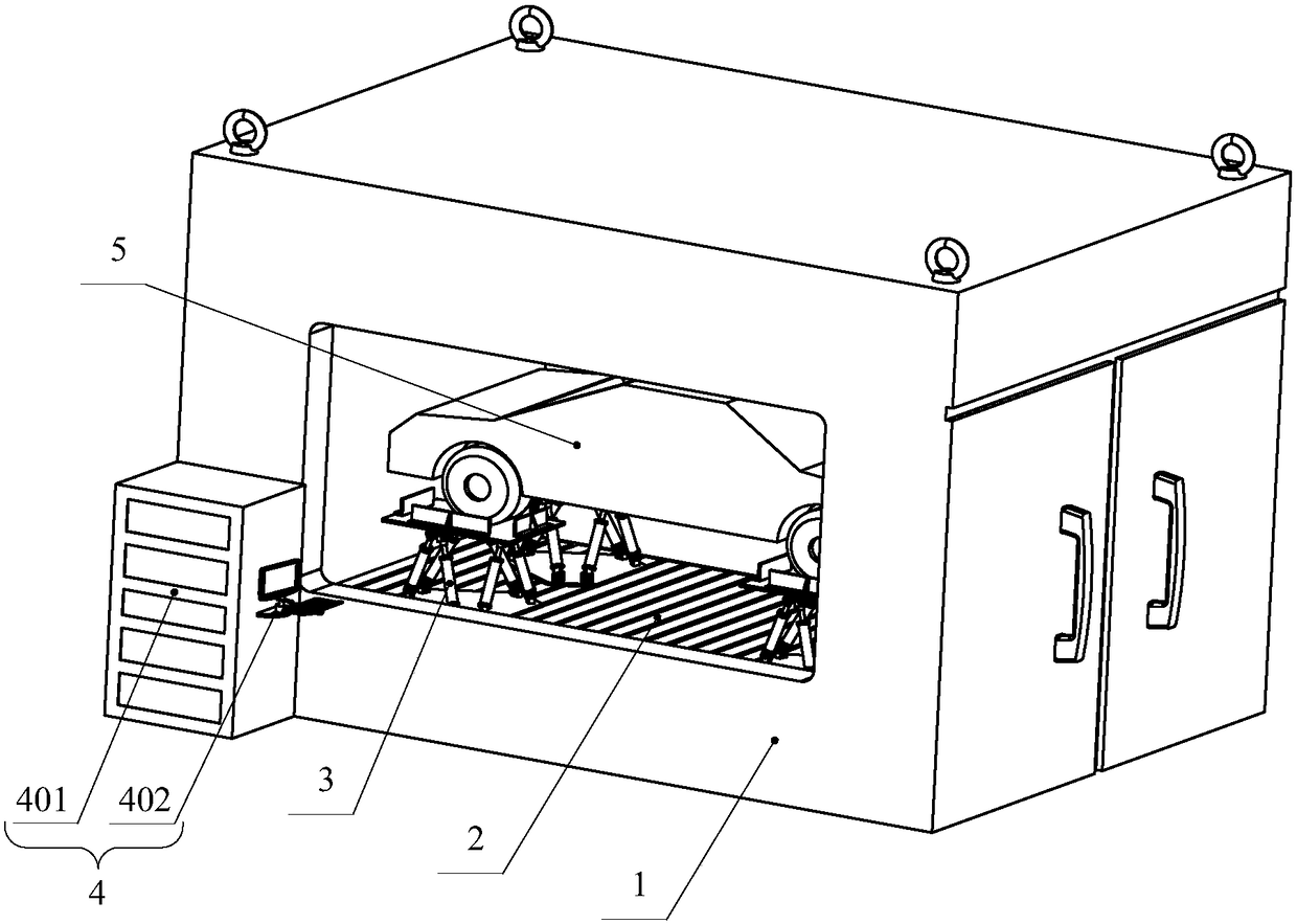 Automobile vibration test device