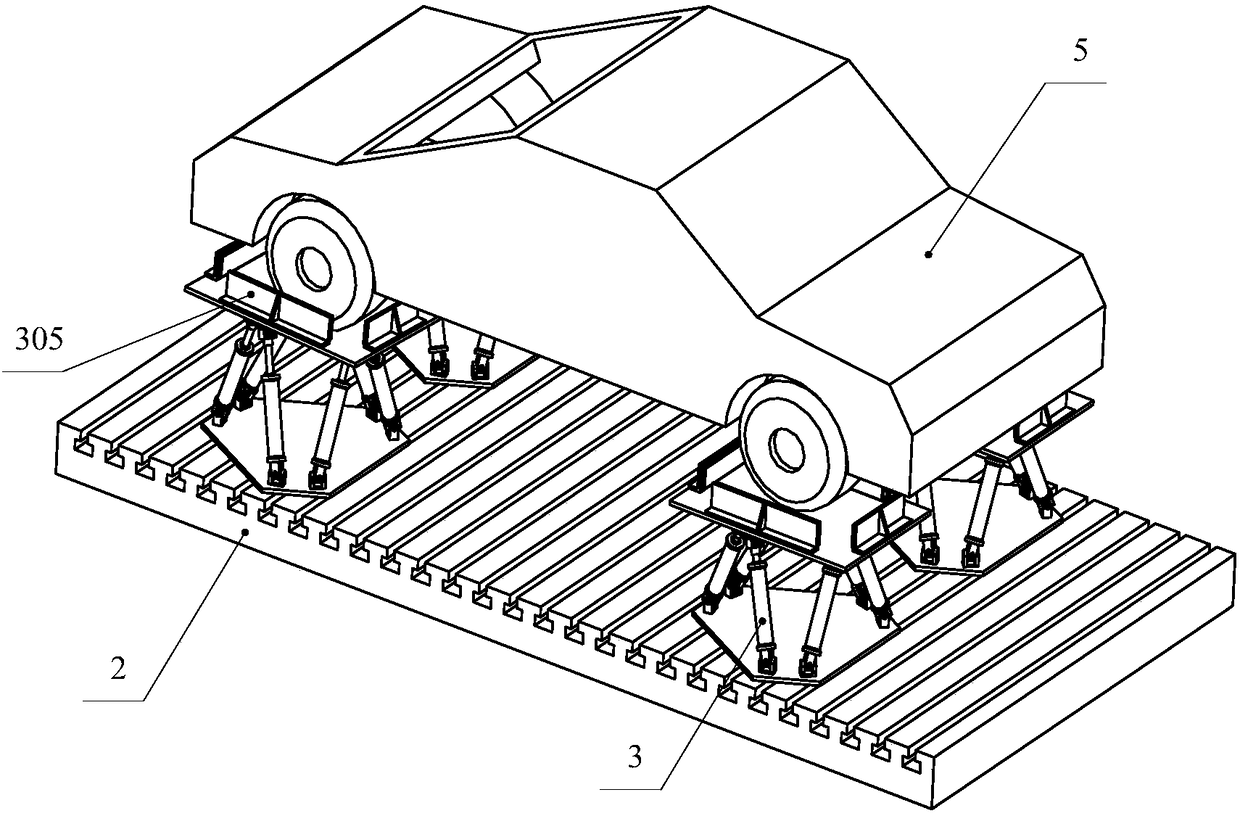 Automobile vibration test device