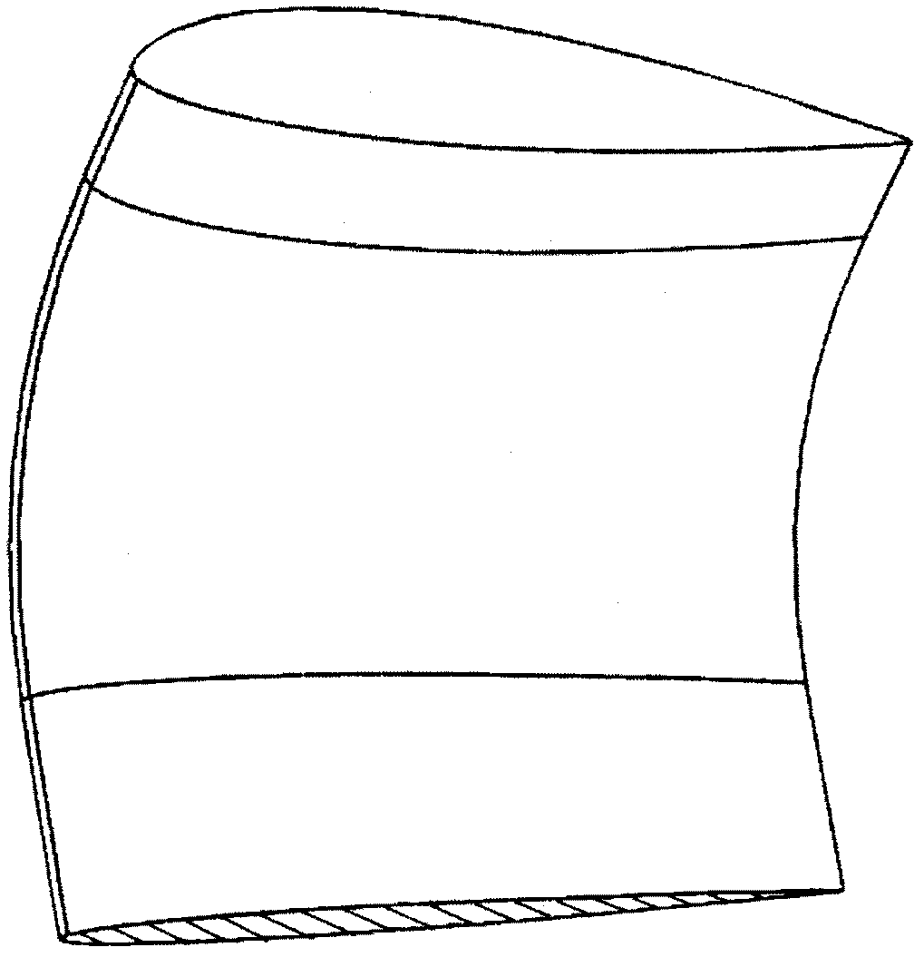 Blade and impeller of vertical shaft wind driven generator