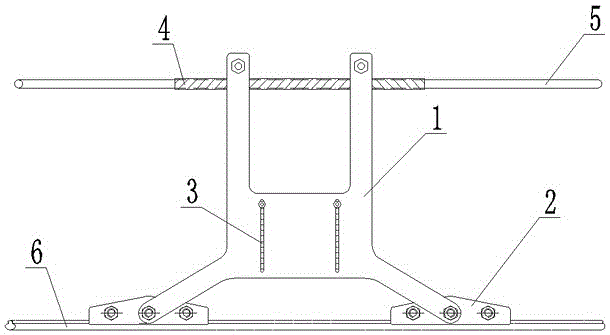 Electrified railway contact line counter weight device