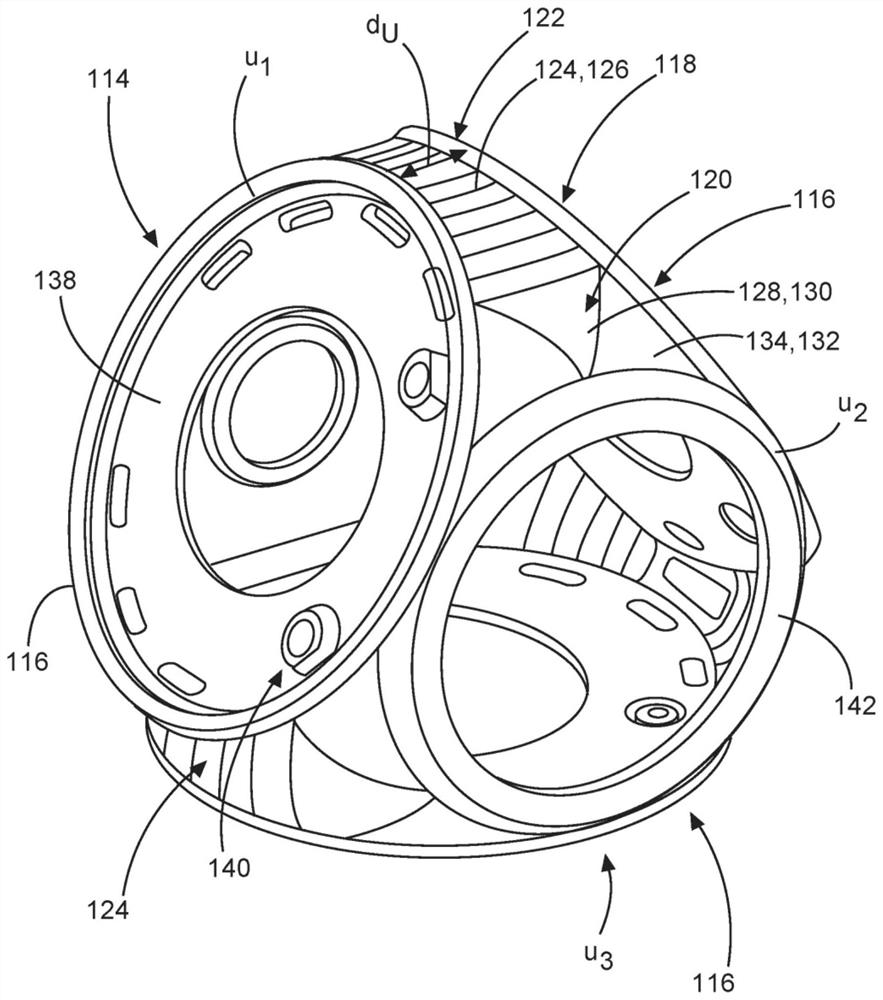 Rotor hub for wind turbine, and associated rotor arrangement and wind turbine