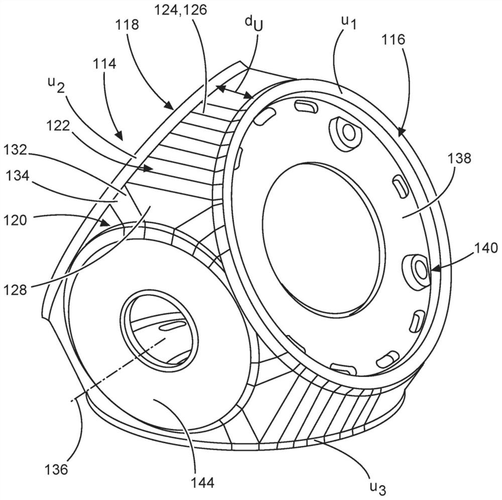 Rotor hub for wind turbine, and associated rotor arrangement and wind turbine