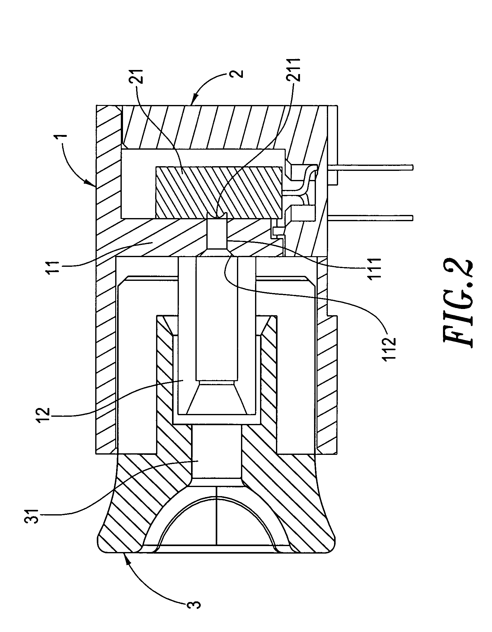 Connector for plastic optical fiber