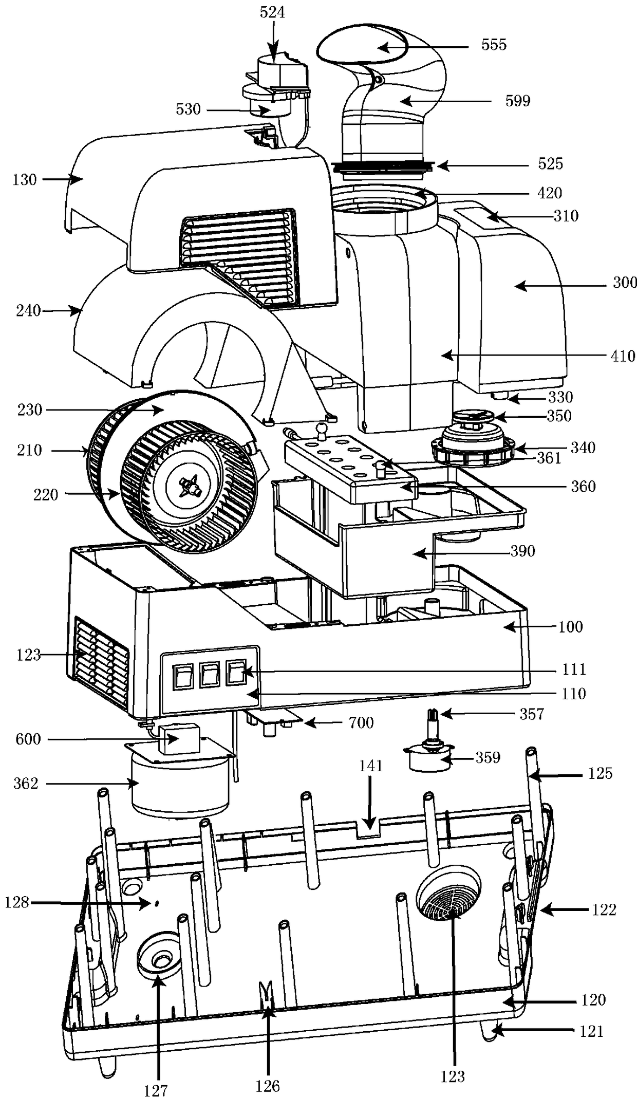 A kind of spraying device and spraying method