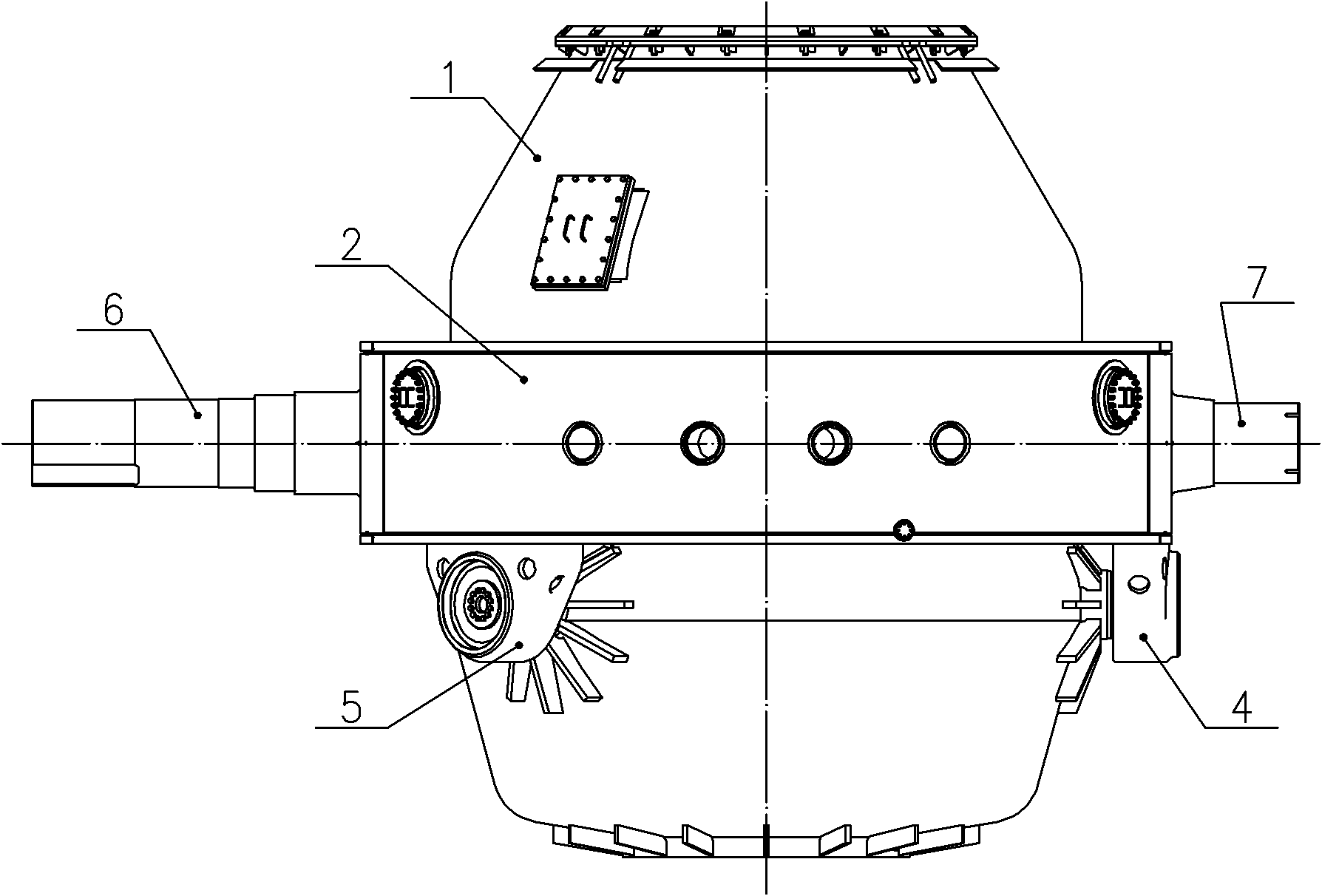 Connecting device for spherical hinge slider type converter backing ring and furnace shell