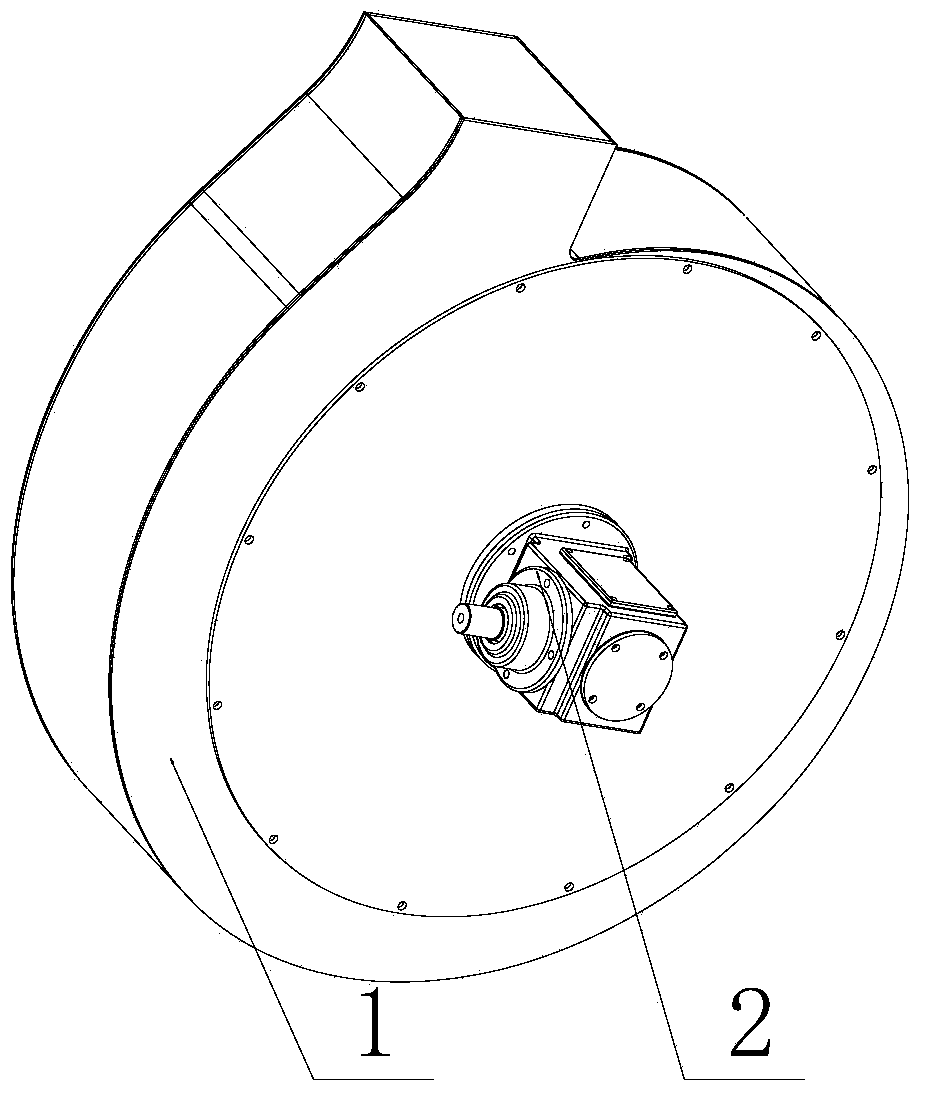 Straw cutting and pneumatic-conveying oriented throwing device