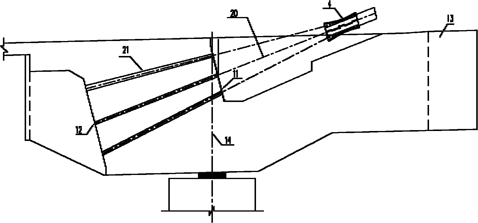 Method for stretching single-tower double-span self-anchored suspension bridge sling of side-span splay cable knot in supportless way