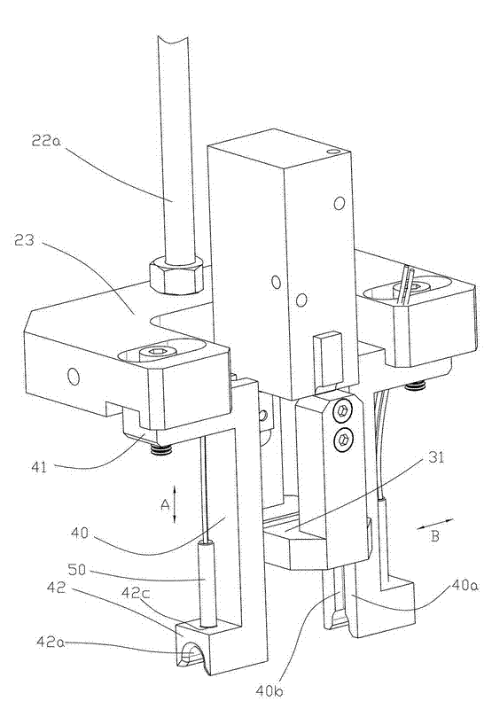 Firework lead wire automatic insertion device