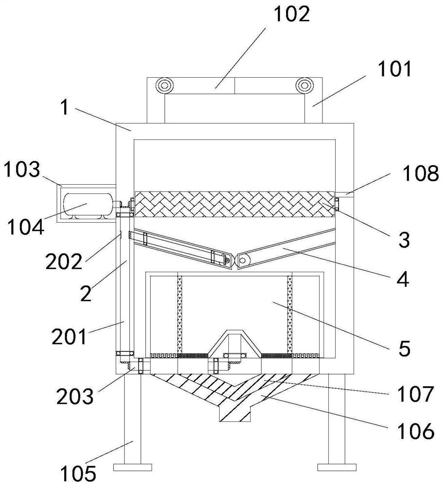 Construction waste recycling device for construction engineering