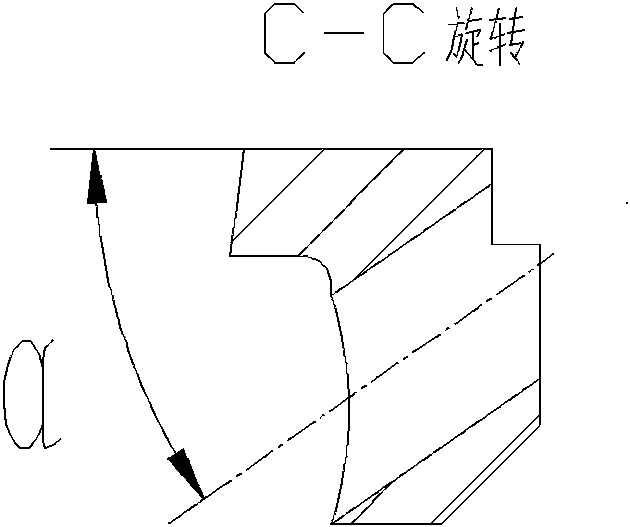 Anti-inverse disc inclined hole drilling tool and machining method thereof