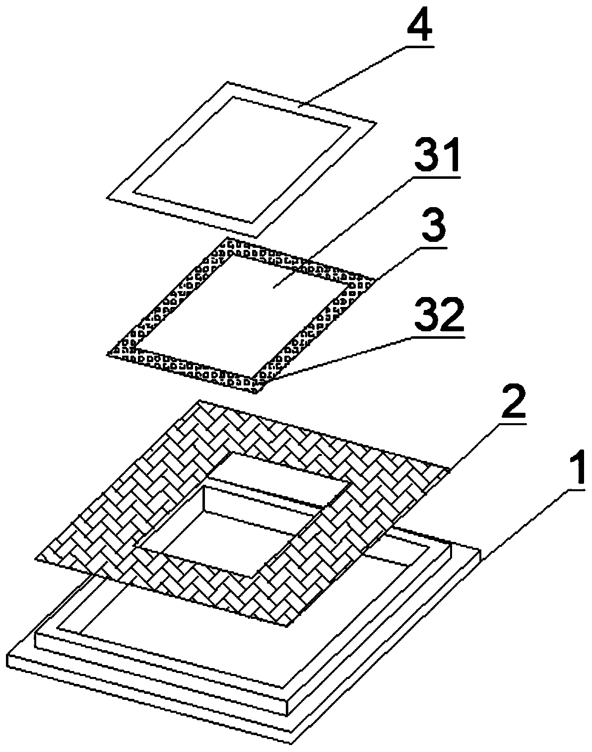 Composite screen plate based on steel sheet and processing technology thereof