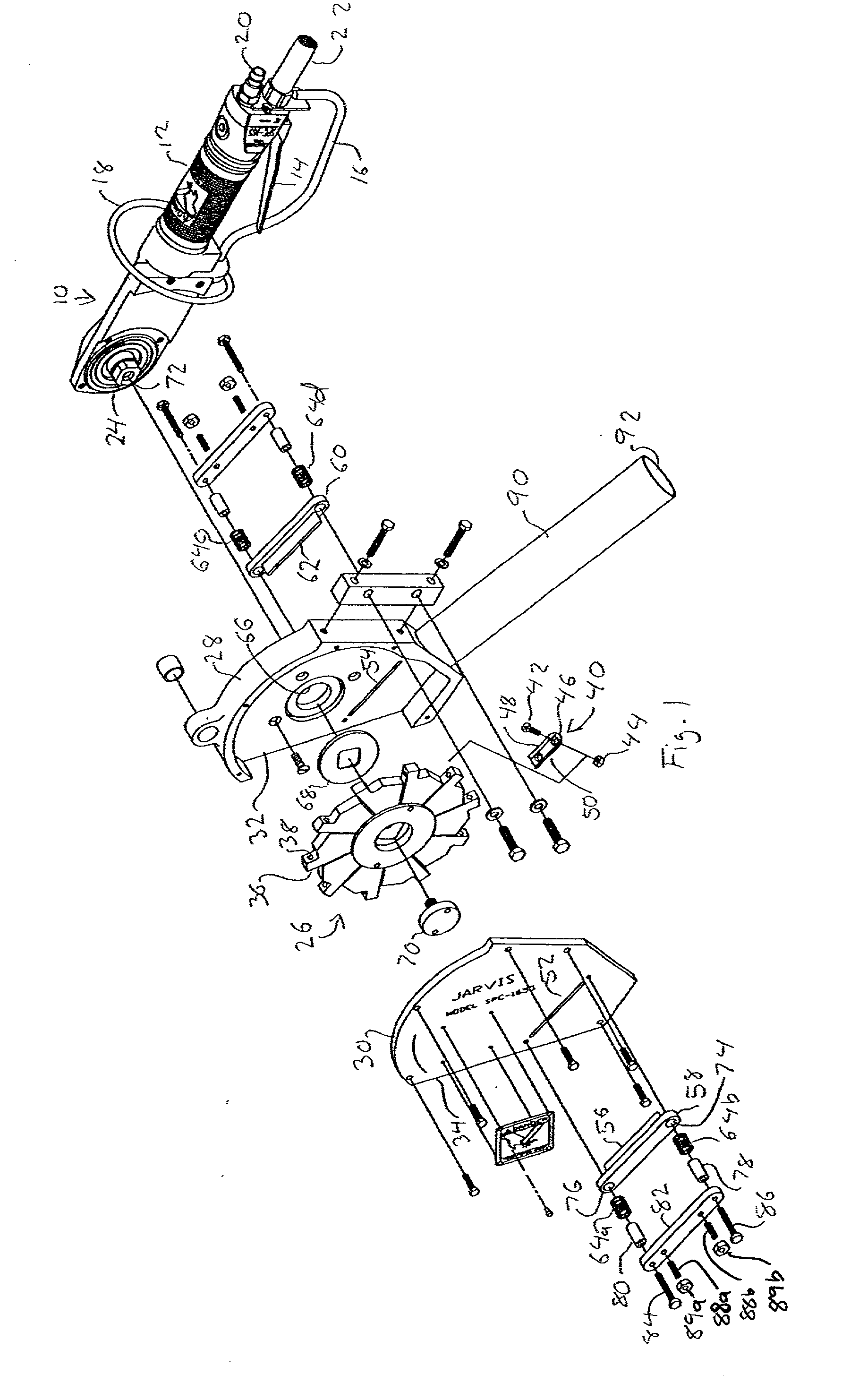 Spinal cord removal tool with adjustable blades