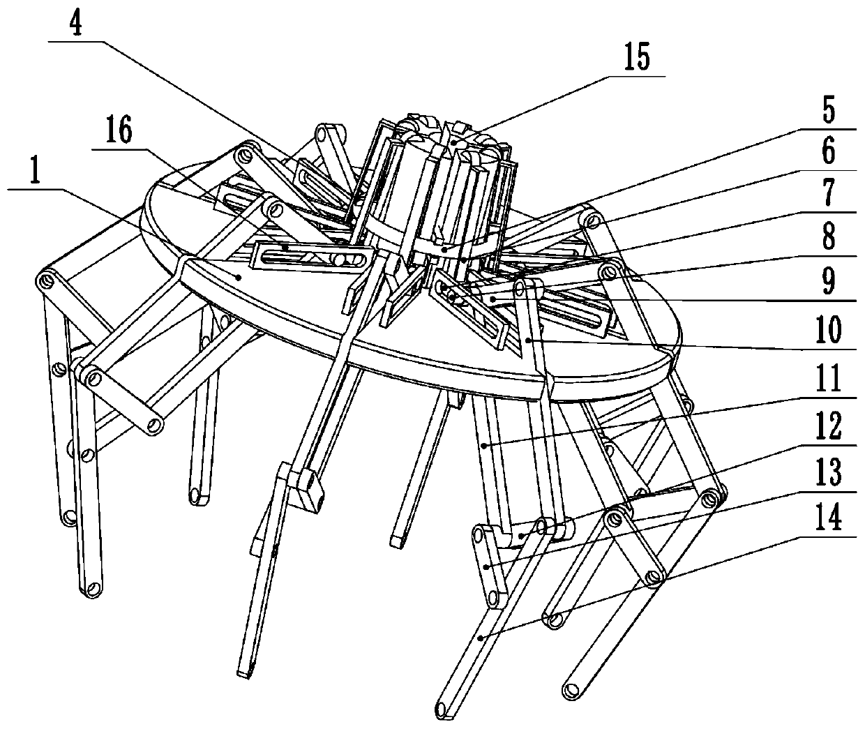 A golden jellyfish imitation mechanism based on crank slider