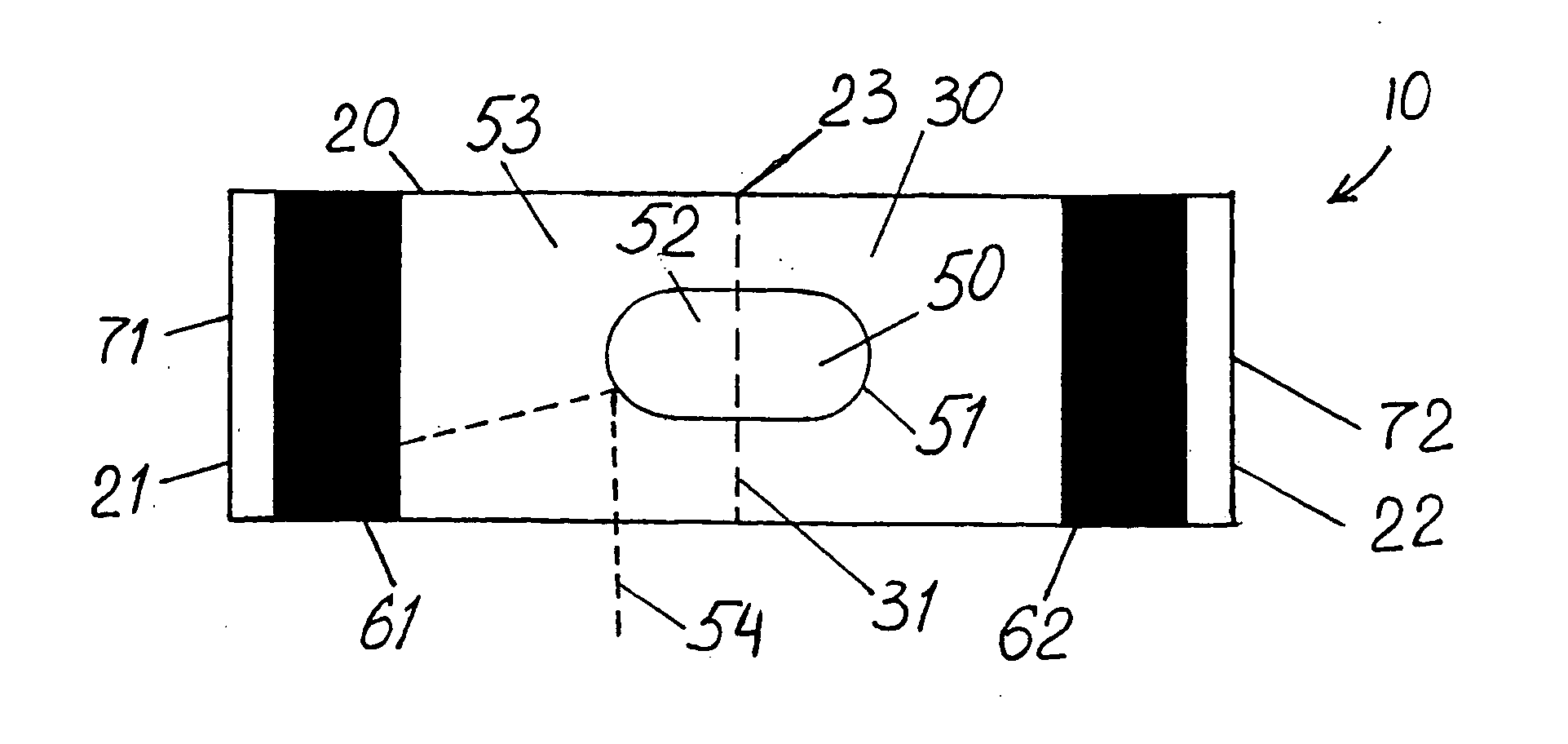 Dark-banded vial for use with level