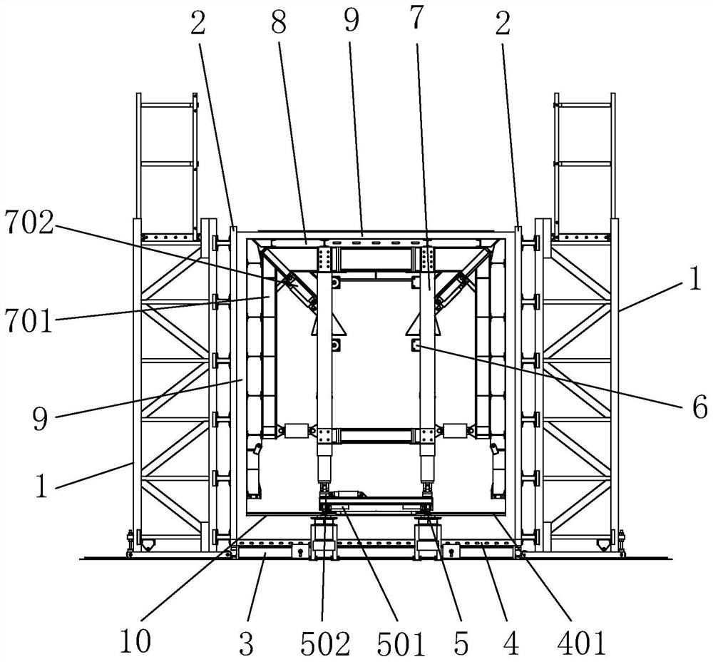 Prefabricated part formwork system and operation method thereof