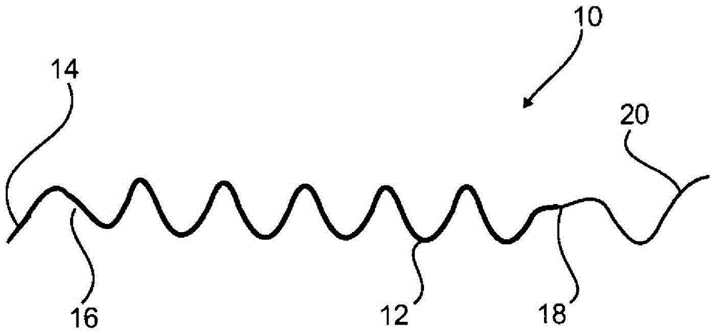 Surgical needle having a detachable tip body and a thread running inside